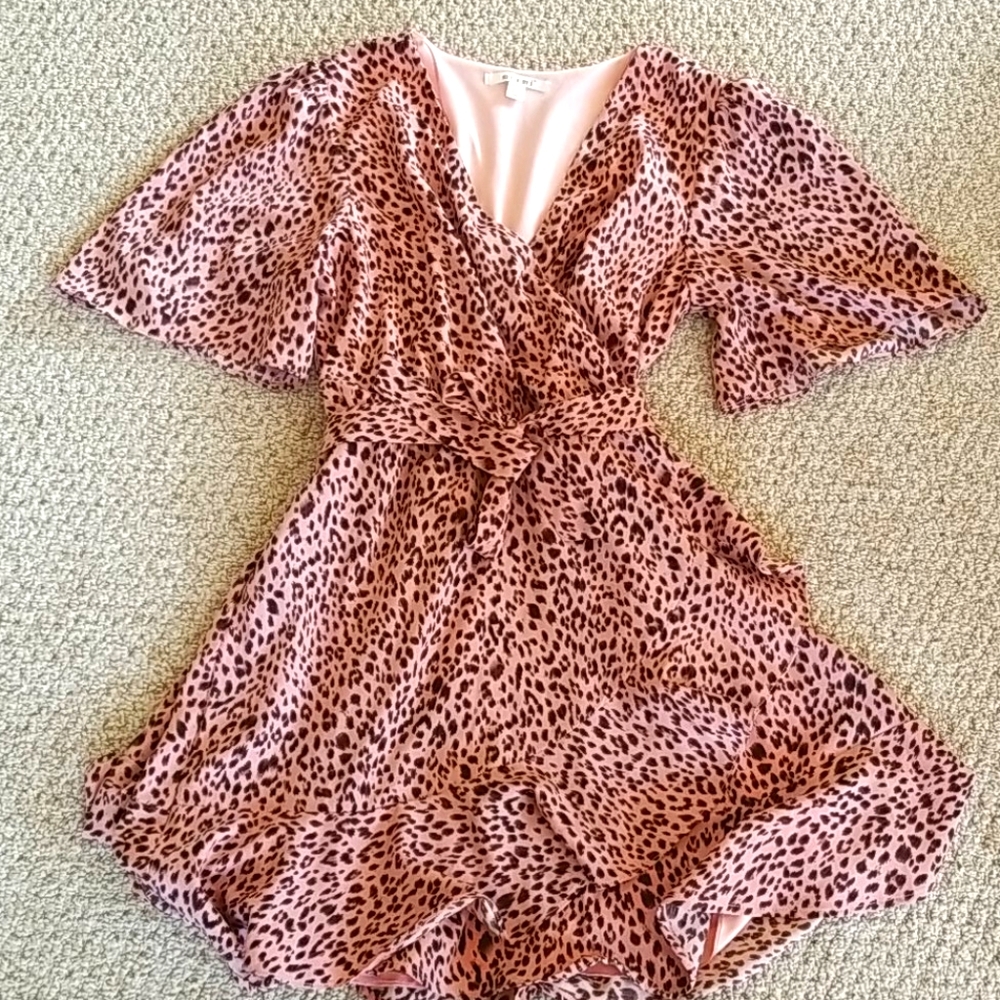 Girly Leopard Wrap Dress